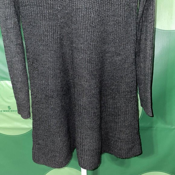 ROMEO & JULIET COUTURE Women's knee length sweater dress in GREY/GREEN sz M -GUC - Picture 8 of 8